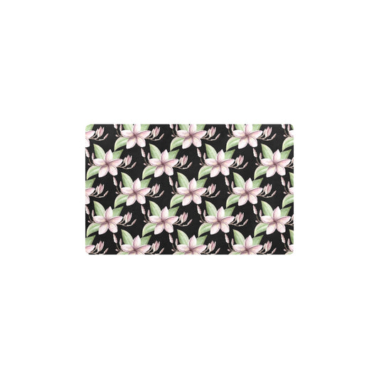 Plumeria Pattern Print Design PM02 Kitchen Mat