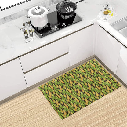 Agricultural Corn cob Print Kitchen Mat