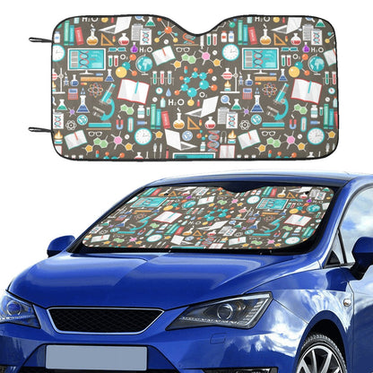 Science Print Design LKS303 Car front Windshield Sun Shade