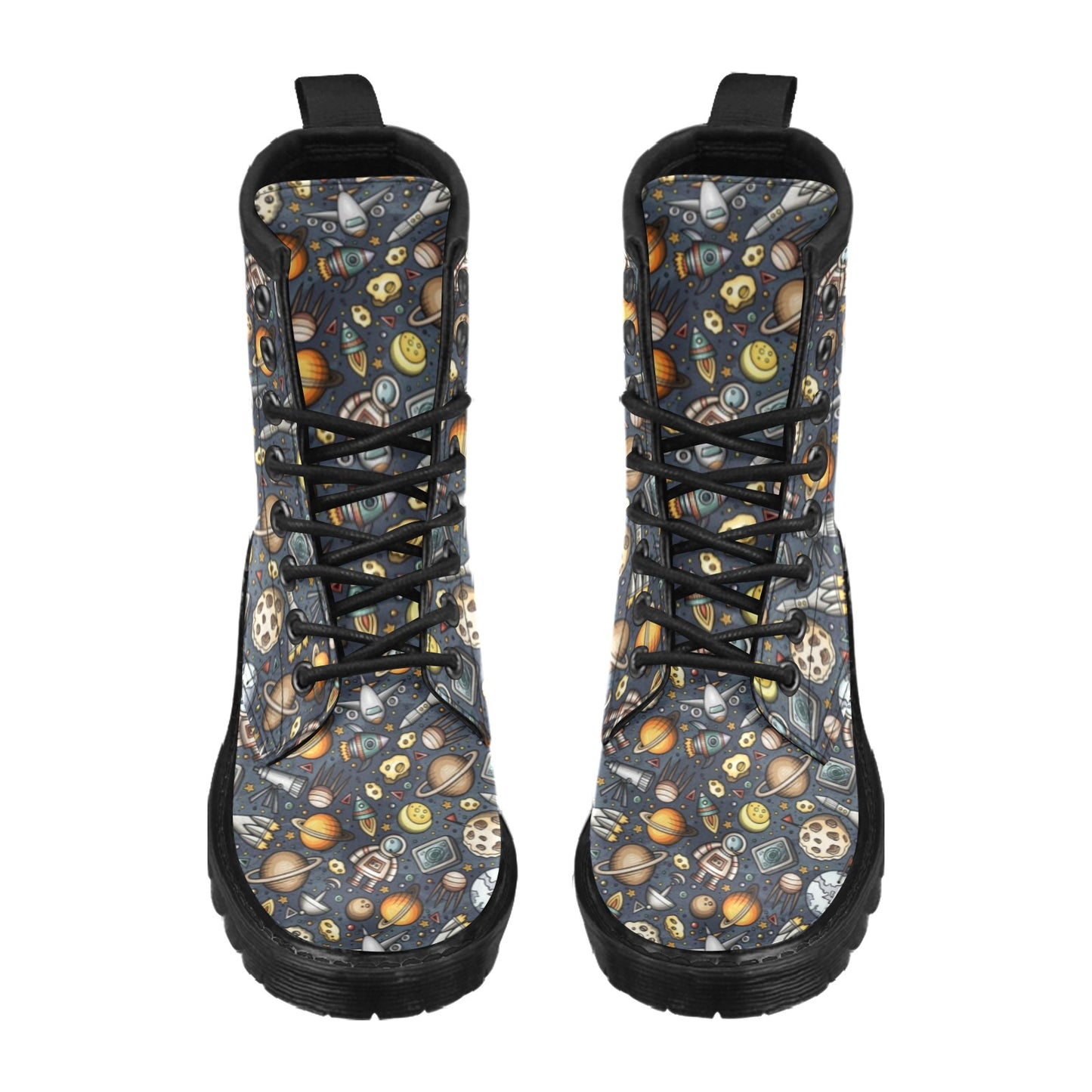 Space Pattern Print Women's Boots