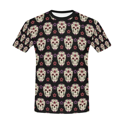 Sugar Skull Print Design LKS304 Men's All Over Print T-shirt