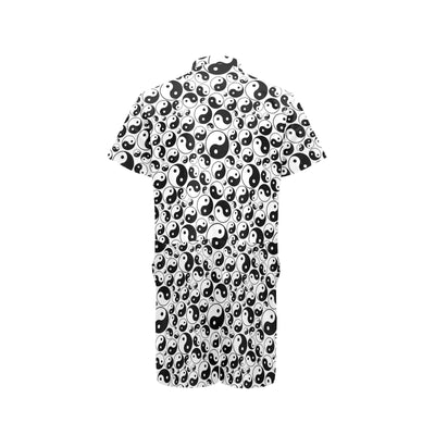 Yin Yang Print Design LKS302 Men's Romper