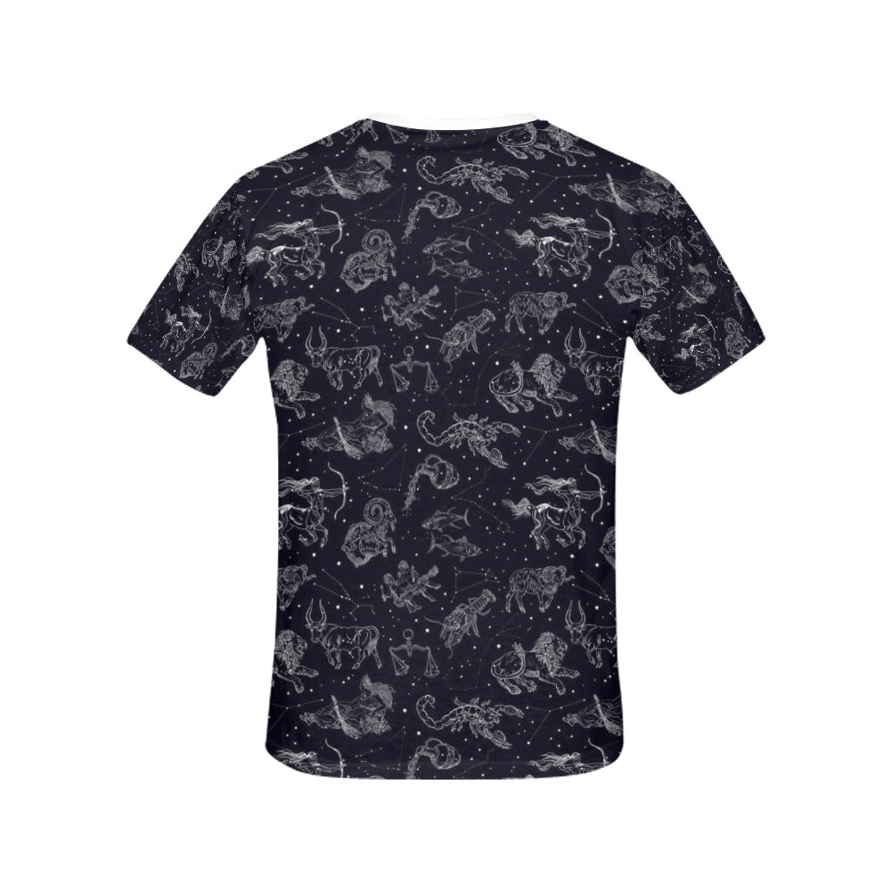 Zodiac Print Design LKS304 Women's  T-shirt