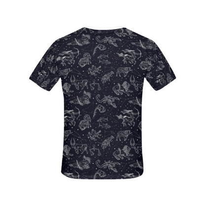 Zodiac Print Design LKS304 Women's  T-shirt
