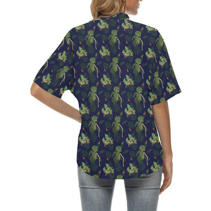 Boa Pattern Print Design 02 Women's Hawaiian Shirt