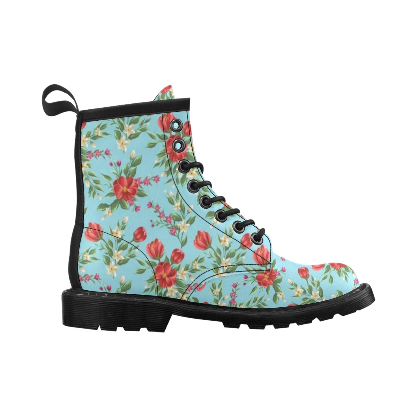 Summer Floral Pattern Print Design SF011 Women's Boots
