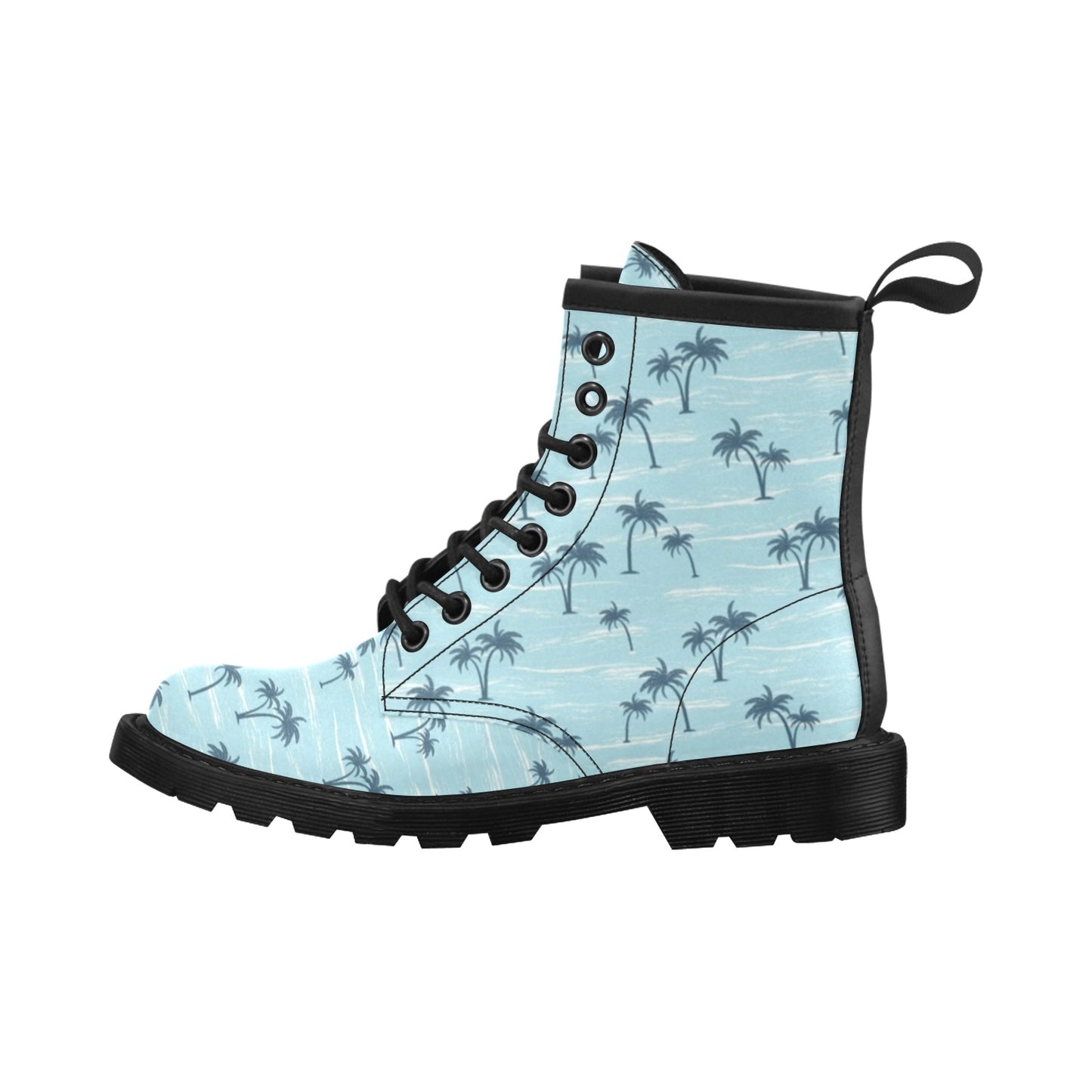 Palm Tree Pattern Print Design PT04 Women's Boots