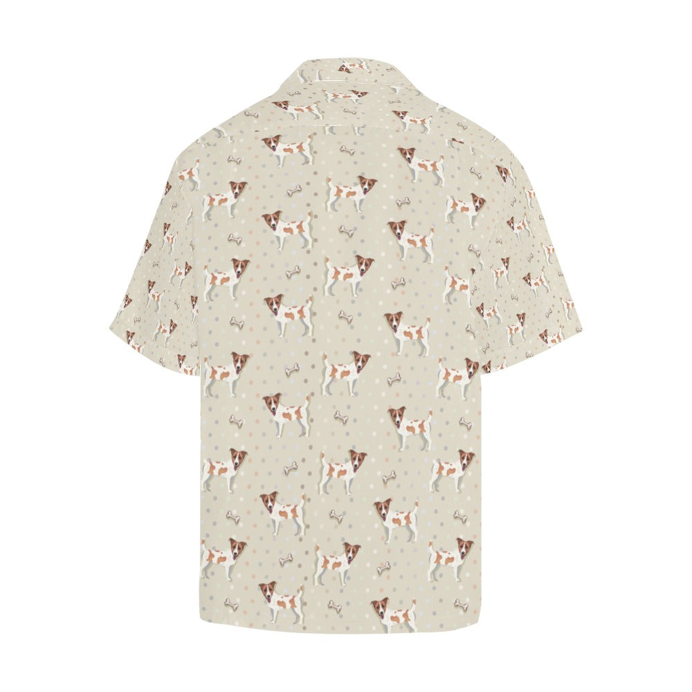 Russell Terriers With Bone Print Design LKS302 Men's Hawaiian Shirt