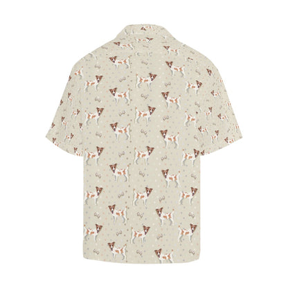 Russell Terriers With Bone Print Design LKS302 Men's Hawaiian Shirt