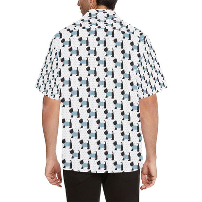 Scottish Terriers Print Design LKS3012 Men's Hawaiian Shirt
