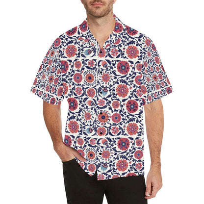 Suzani Print Design LKS304 Men's Hawaiian Shirt