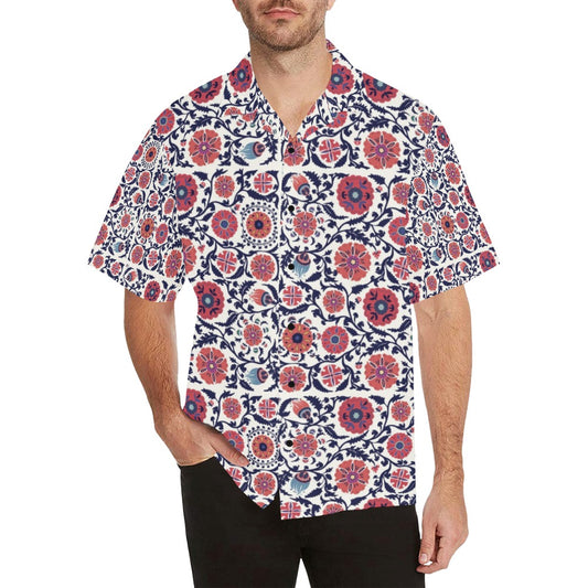 Suzani Print Design LKS304 Men's Hawaiian Shirt
