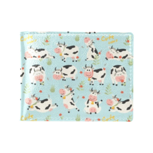 Cattle Print Design LKS403 Men's ID Card Wallet