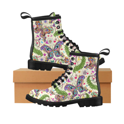 Butterfly Colorful Indian Style Women's Boots