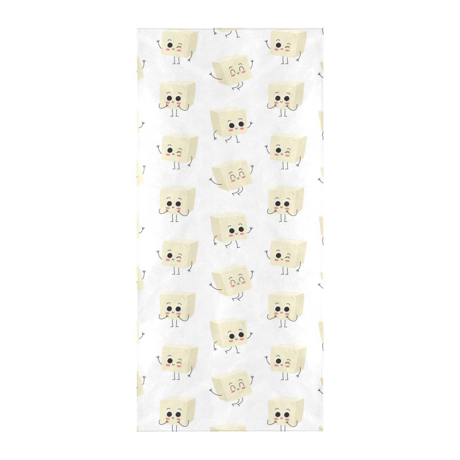 Tofu Print Design LKS301 Beach Towel 32" x 71"