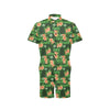 Hibiscus Pattern Print Design HB05 Men's Romper