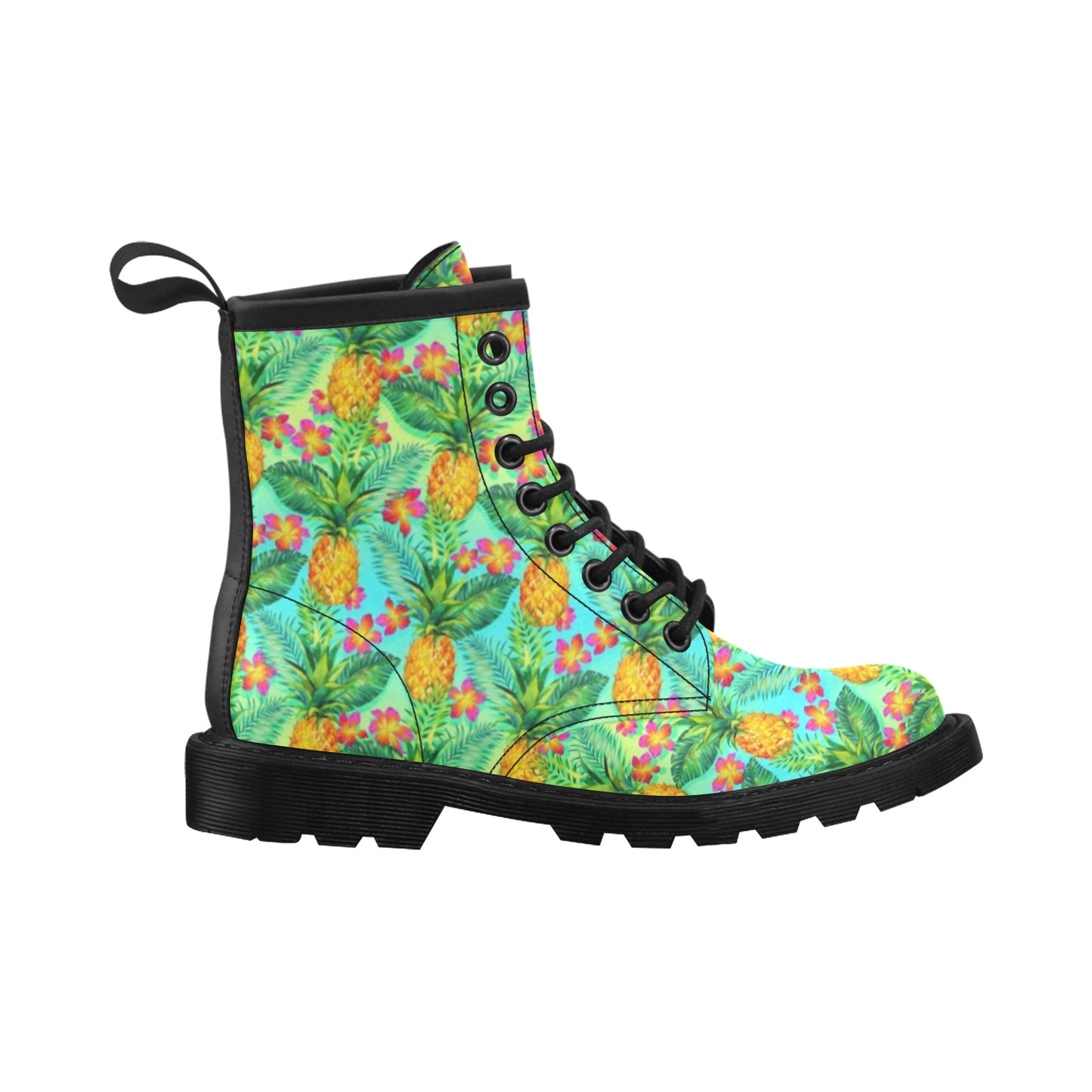 Pineapple Pattern Print Design PP010 Women's Boots