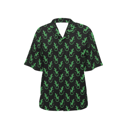 lizard Print Design LKS401 Women's Hawaiian Shirt
