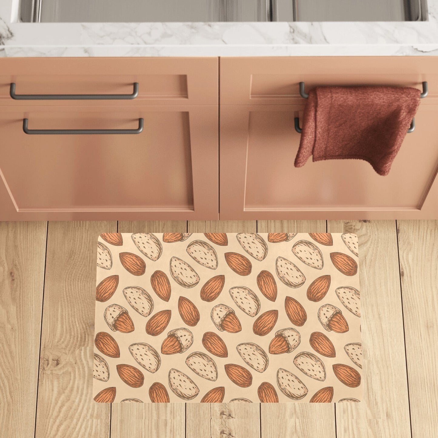 Almond Pattern Print Design 04 Kitchen Mat