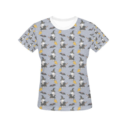 Witch Print Design LKS307 Women's  T-shirt