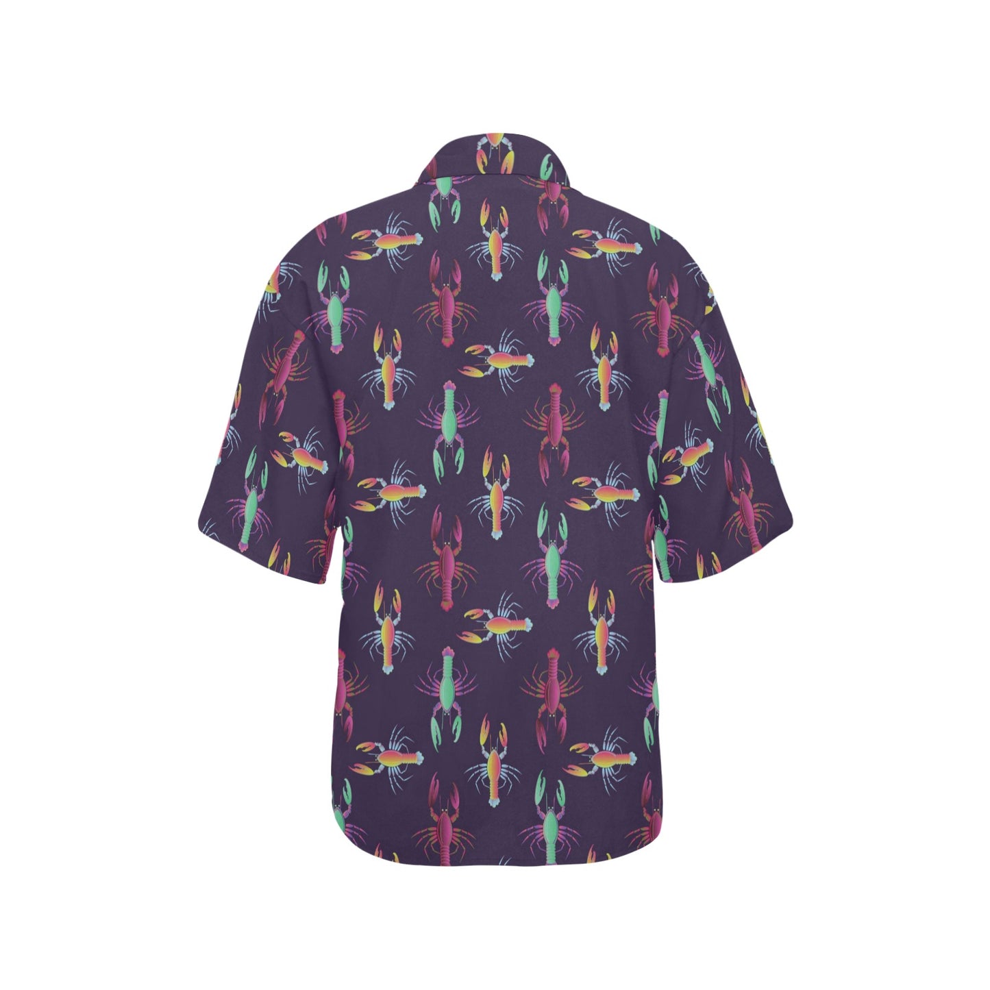 Lobster Print Design LKS402 Women's Hawaiian Shirt