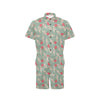 Angel Wings Heart Design Themed Print Men's Romper