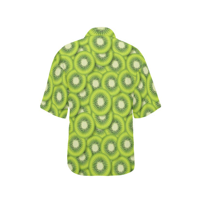 Kiwi Pattern Print Design KW01 Women's Hawaiian Shirt