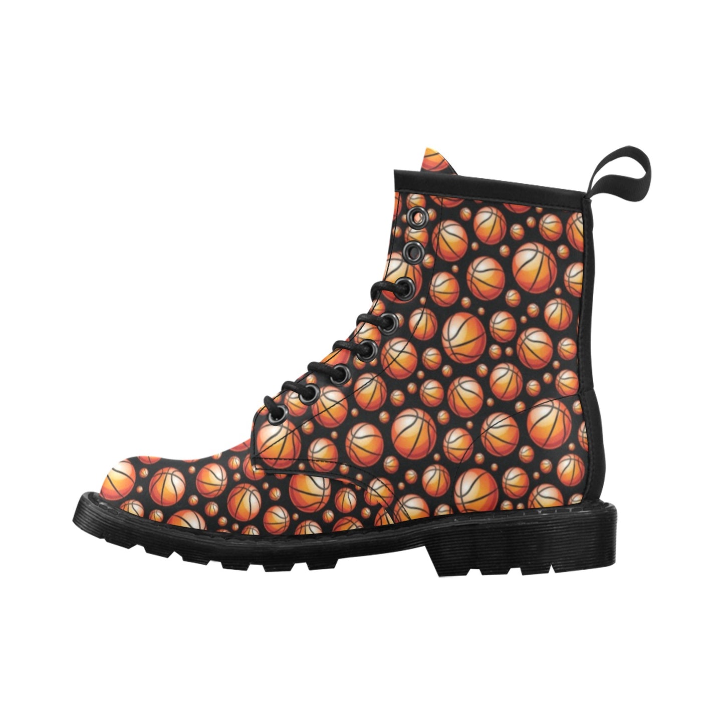 Basketball Black Background Pattern Women's Boots