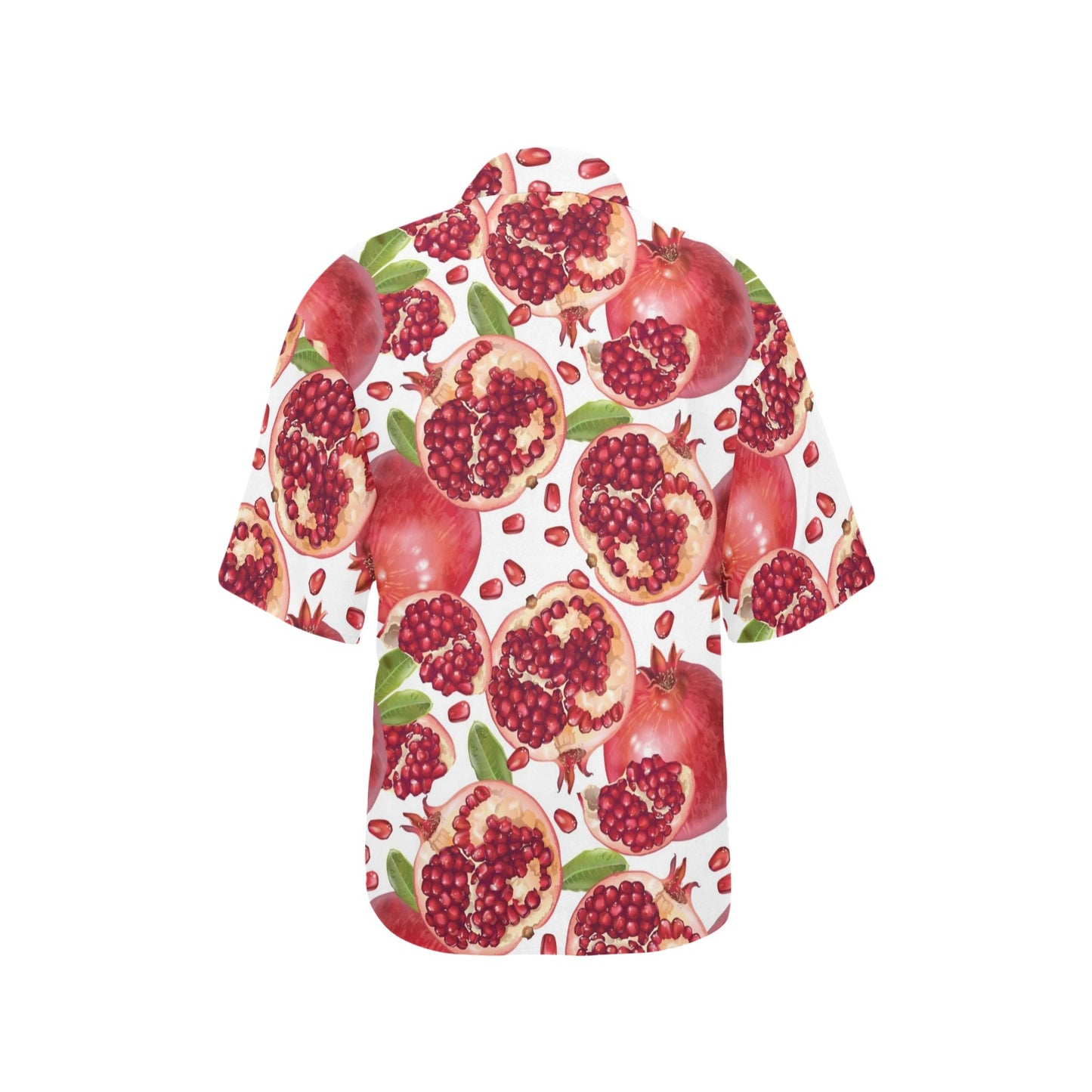 Pomegranate Pattern Print Design PG03 Women's Hawaiian Shirt