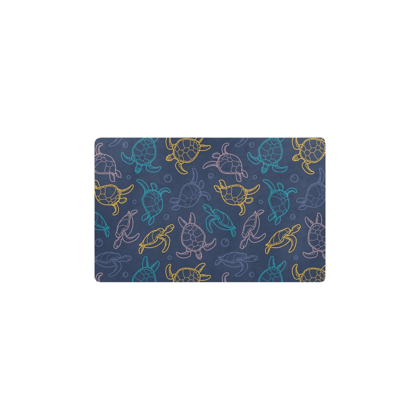 Sea Turtle Baby Print Kitchen Mat
