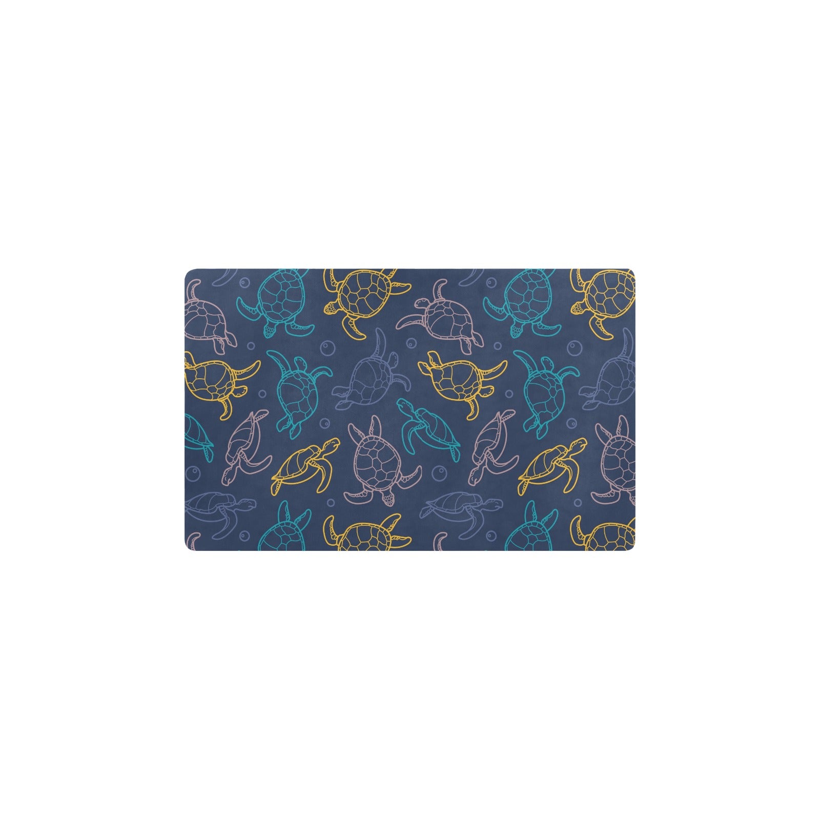 Sea Turtle Baby Print Kitchen Mat