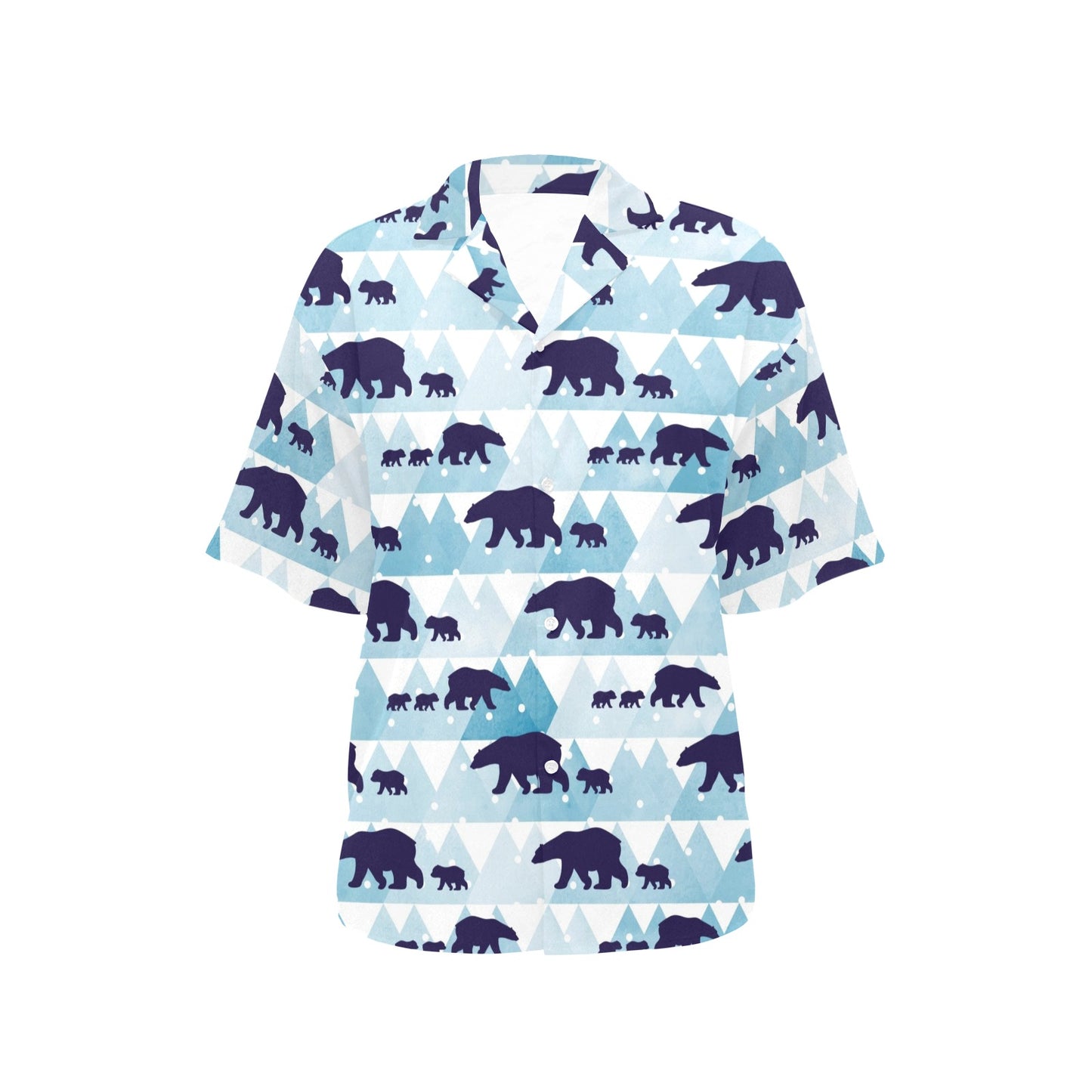 Bear Pattern Print Design BE01 Women's Hawaiian Shirt