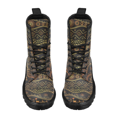 Gold African Design Women's Boots