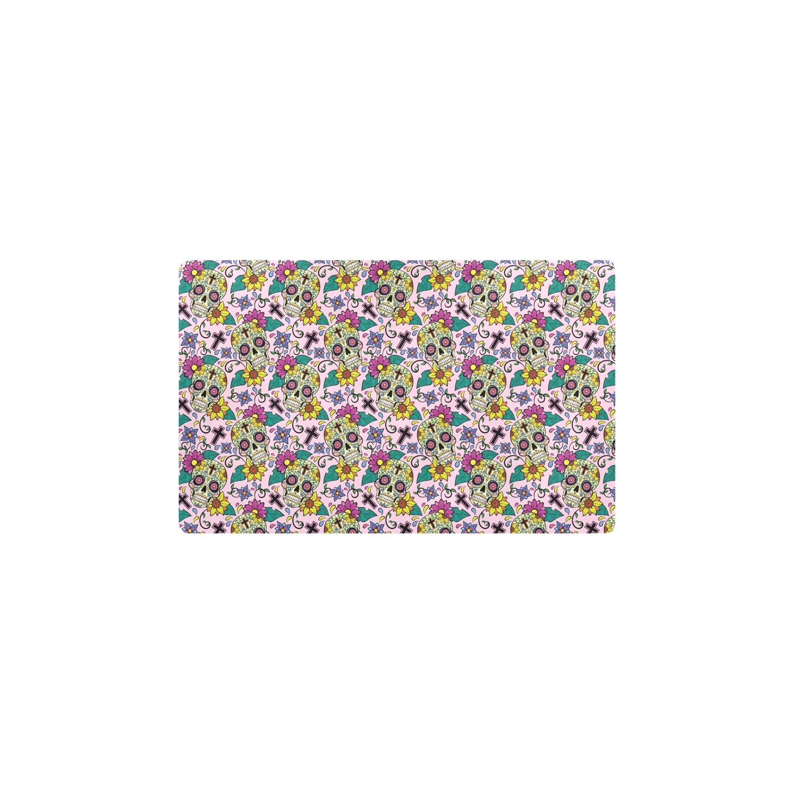 Sugar Skull Print Design LKS307 Kitchen Mat