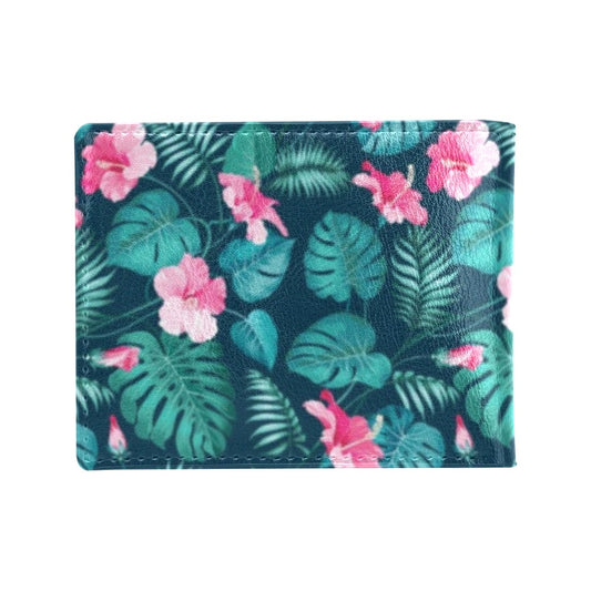 Summer Floral Print Design LKS301 Men's ID Card Wallet