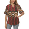 Native Pattern Print Design A02 Women's Hawaiian Shirt