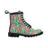 Red Hibiscus Pattern Print Design HB019 Women's Boots