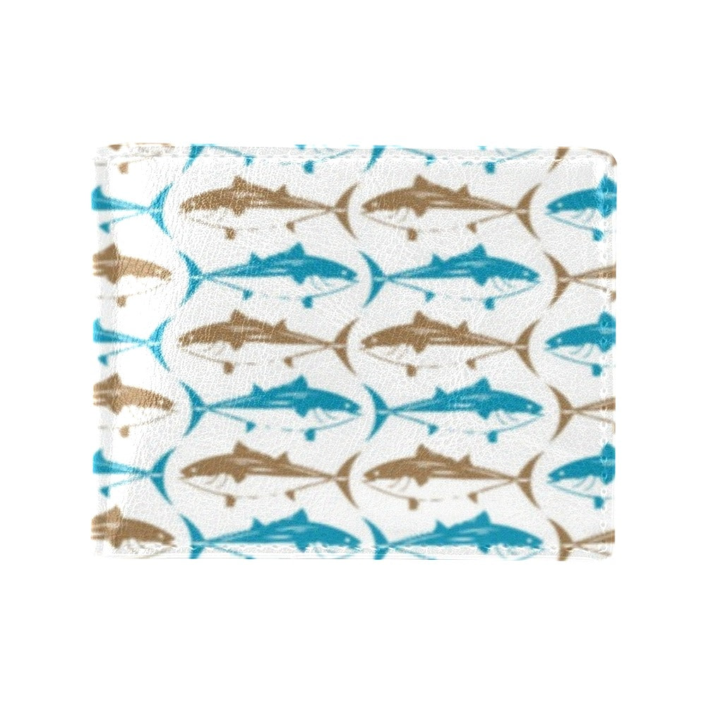 Tuna Fish Print Design LKS301 Men's ID Card Wallet