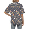 Dragonfly Print Design LKS404 Women's Hawaiian Shirt