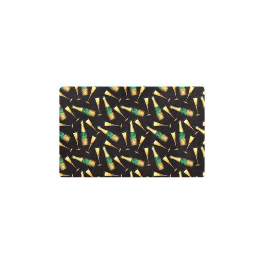 Champagne Pattern Print Design 02 Kitchen Mat
