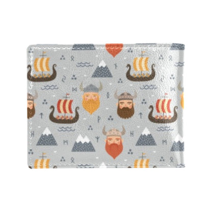 Vikings Print Design LKS307 Men's ID Card Wallet
