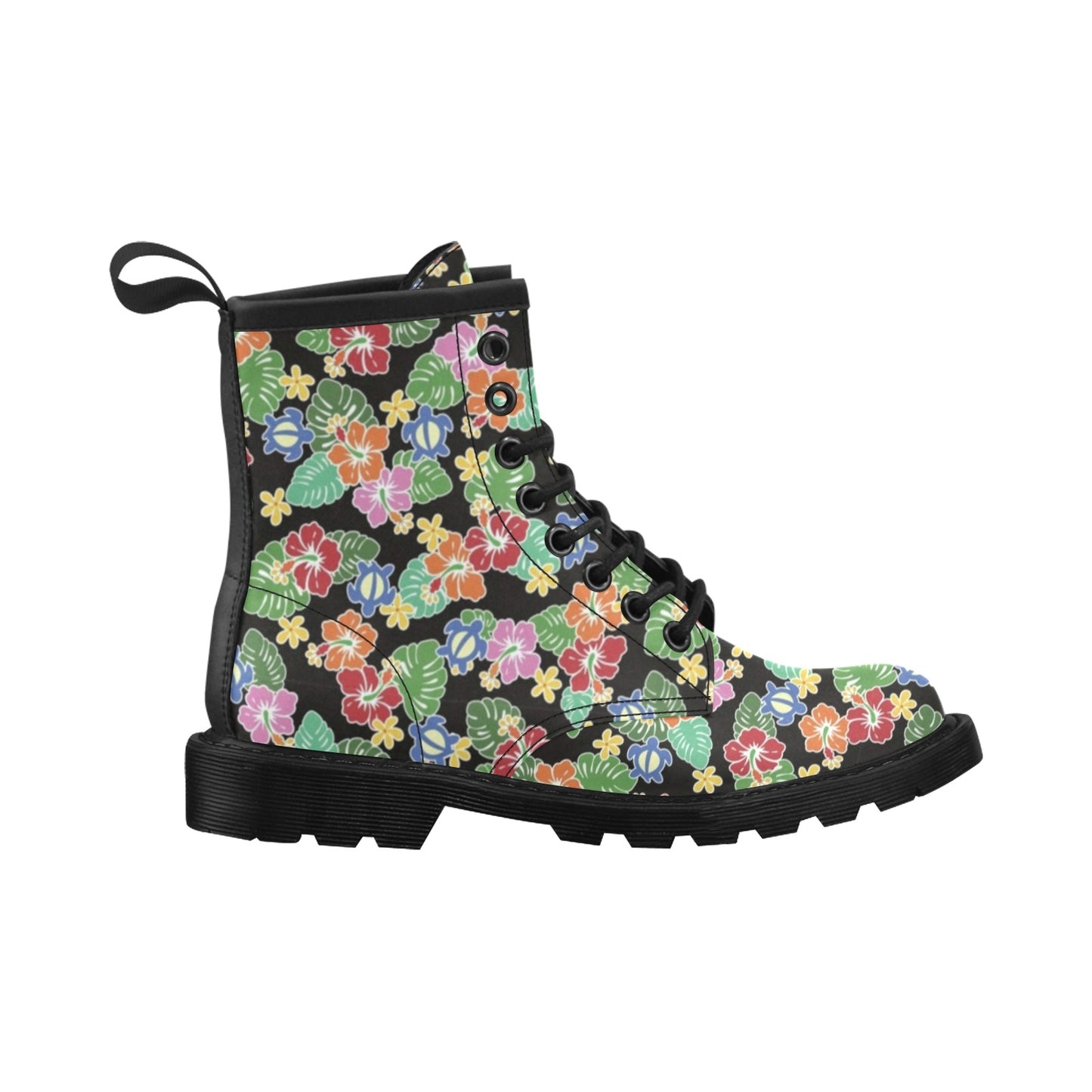 Hawaiian Themed Pattern Print Design H010 Women's Boots