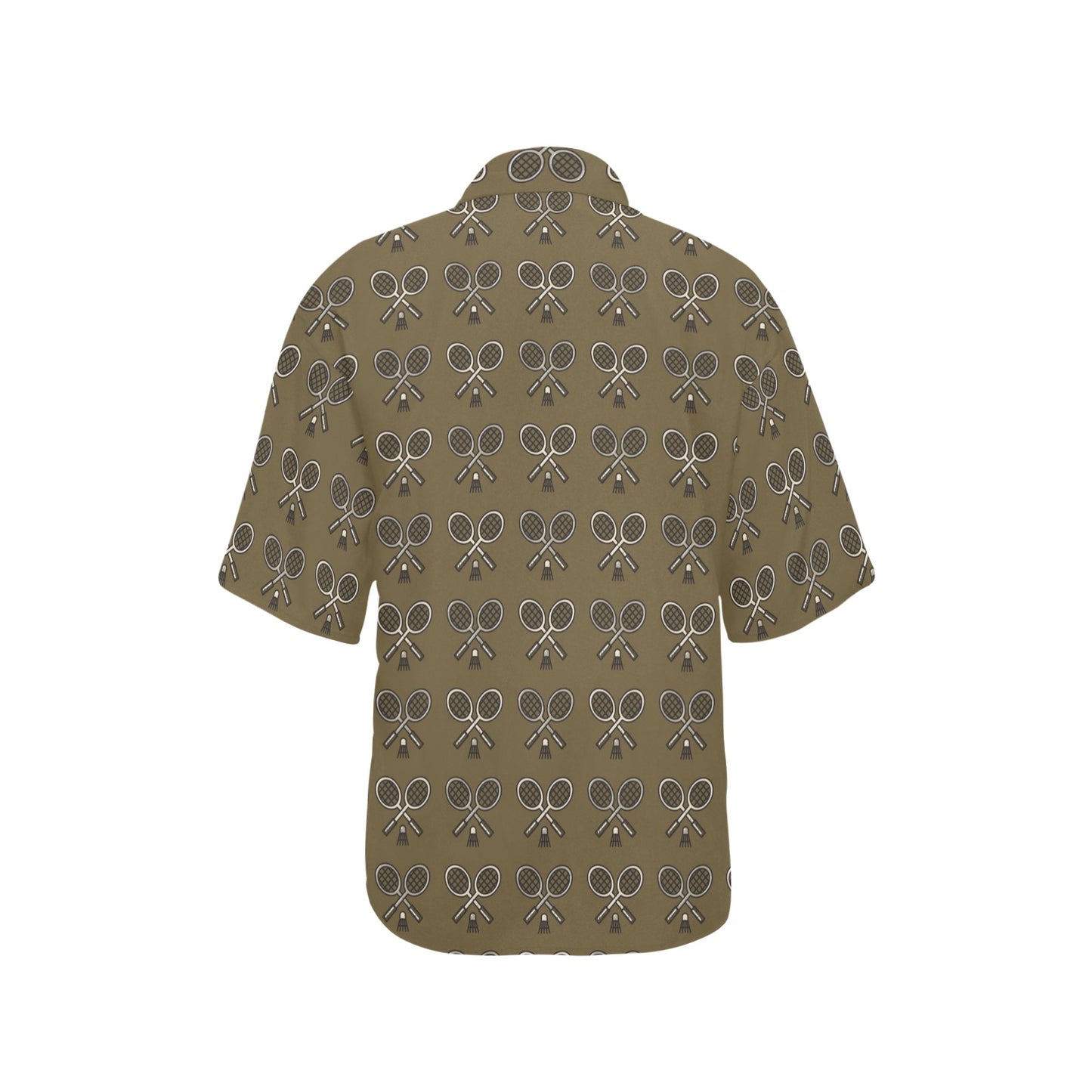 Badminton Pattern Print Design 07 Women's Hawaiian Shirt