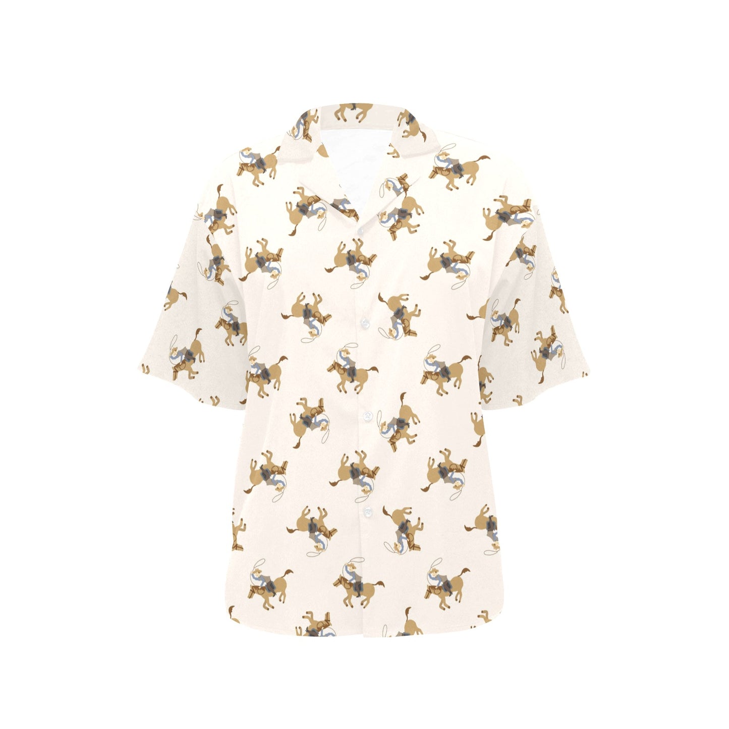 Cowboy Pattern Print Design 01 Women's Hawaiian Shirt