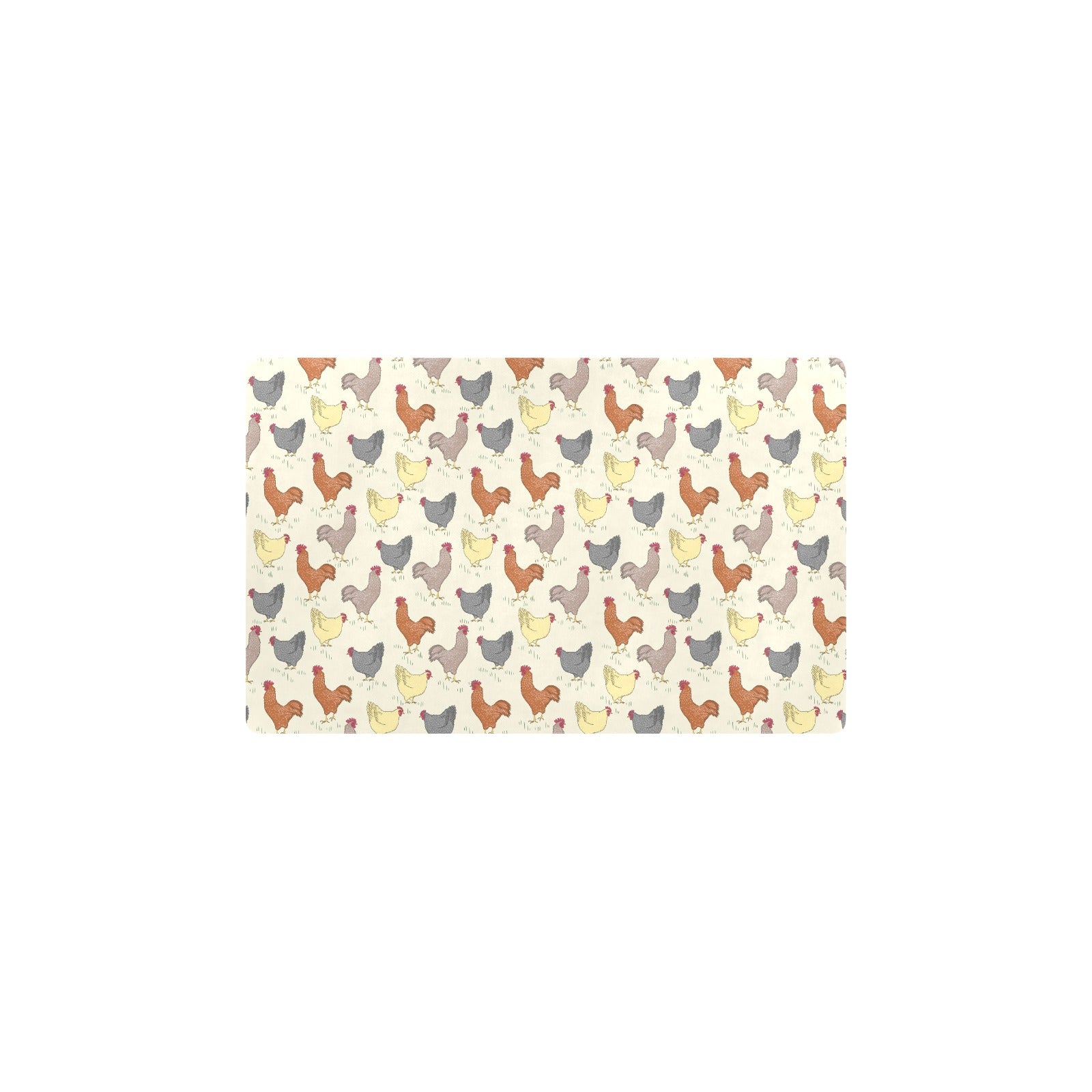 Chicken Pattern Print Design 05 Kitchen Mat