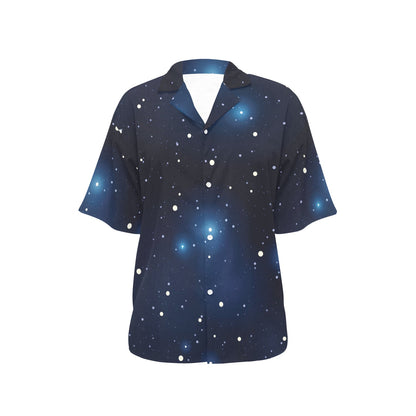 Night sky Pattern Print Design A02 Women's Hawaiian Shirt