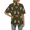 lotus Boho Pattern Print Design LO09 Women's Hawaiian Shirt