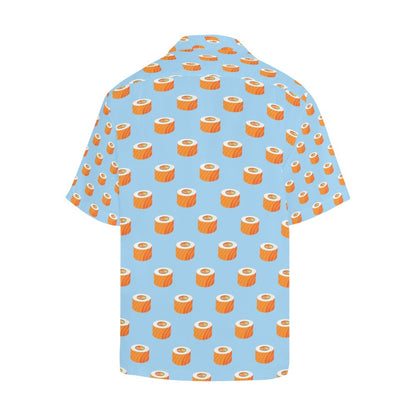 Salmon Sushi Print Design LKS307 Men's Hawaiian Shirt