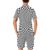 Checkered Flag Optical illusion Men's Romper