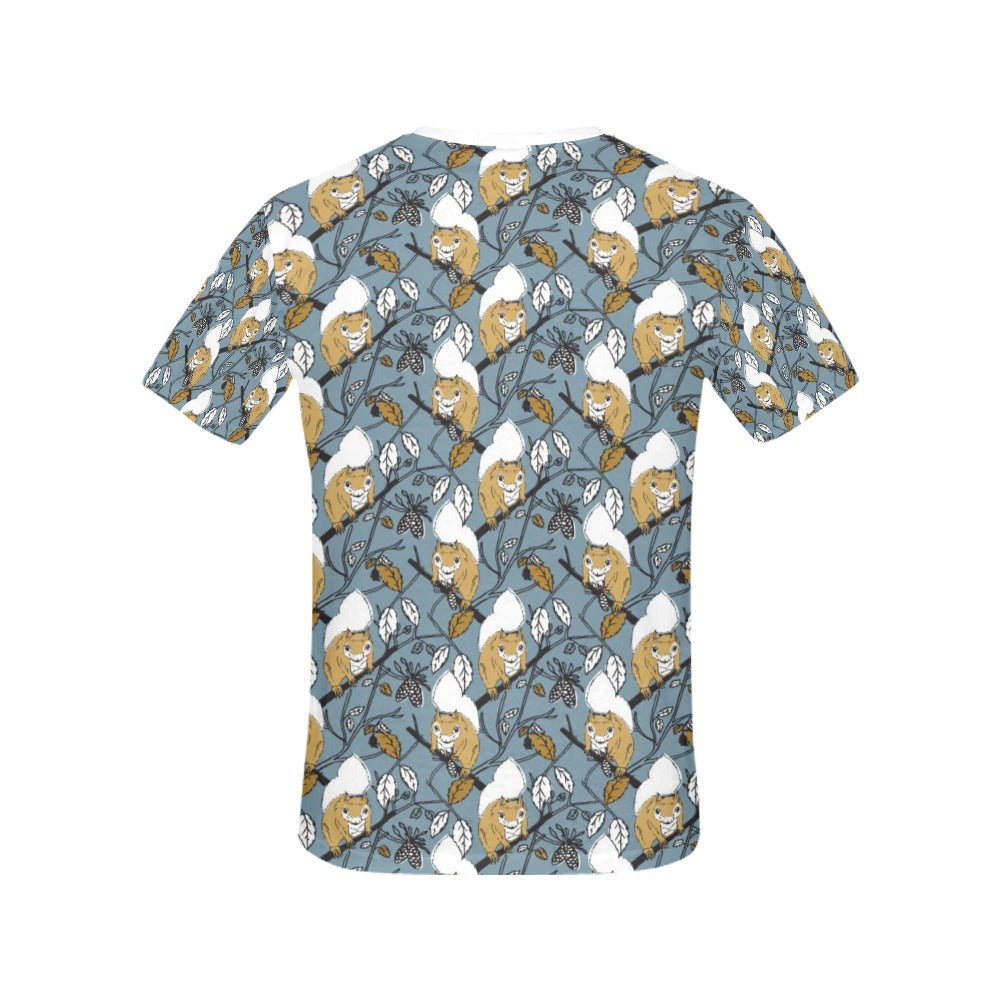 Squirrel Print Design LKS305 Women's  T-shirt